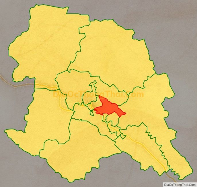 Bản đồ vị trí và địa giới hành chính Phường Quyết Thắng, thành phố Sơn La