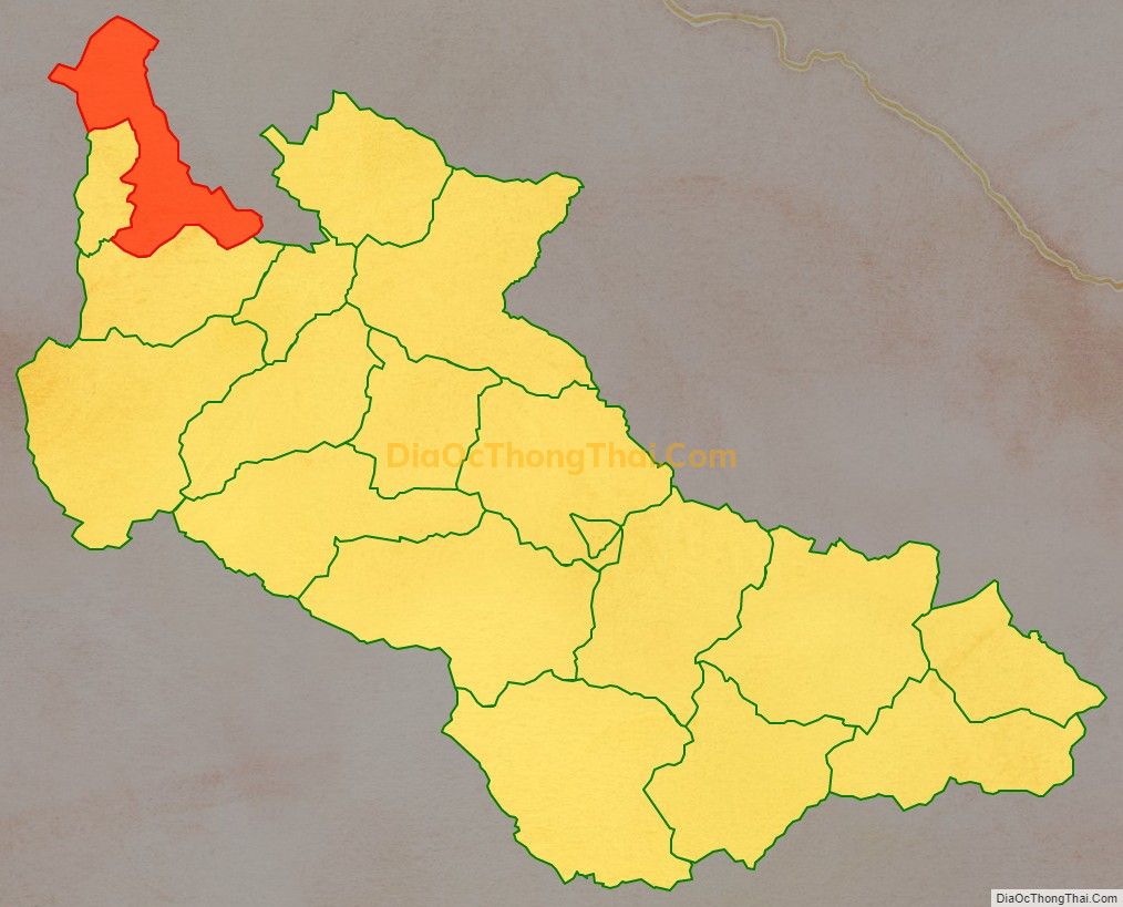 Bản đồ vị trí và địa giới hành chính Xã Bó Sinh, huyện Sông Mã