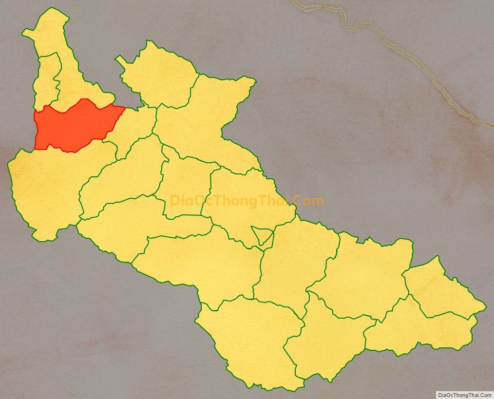 Bản đồ vị trí và địa giới hành chính Xã Chiềng En, huyện Sông Mã
