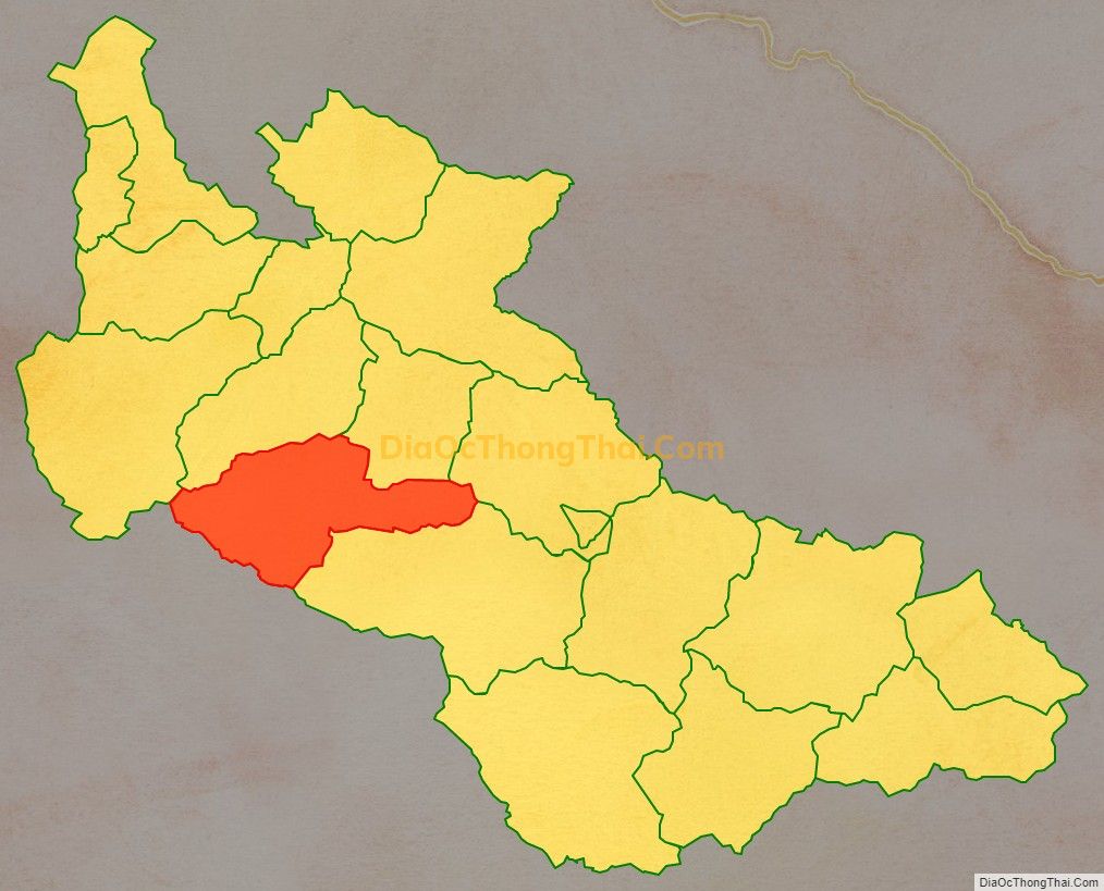Bản đồ vị trí và địa giới hành chính Xã Nậm Mằn, huyện Sông Mã