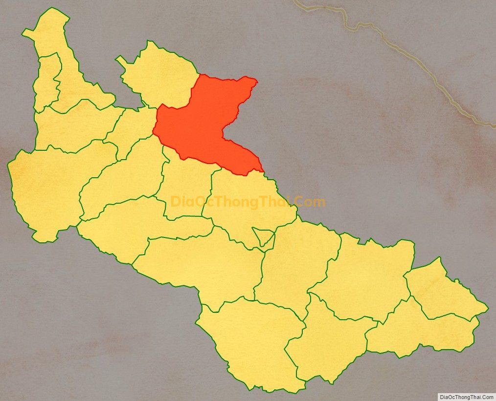 Bản đồ vị trí và địa giới hành chính Xã Nậm Ty, huyện Sông Mã