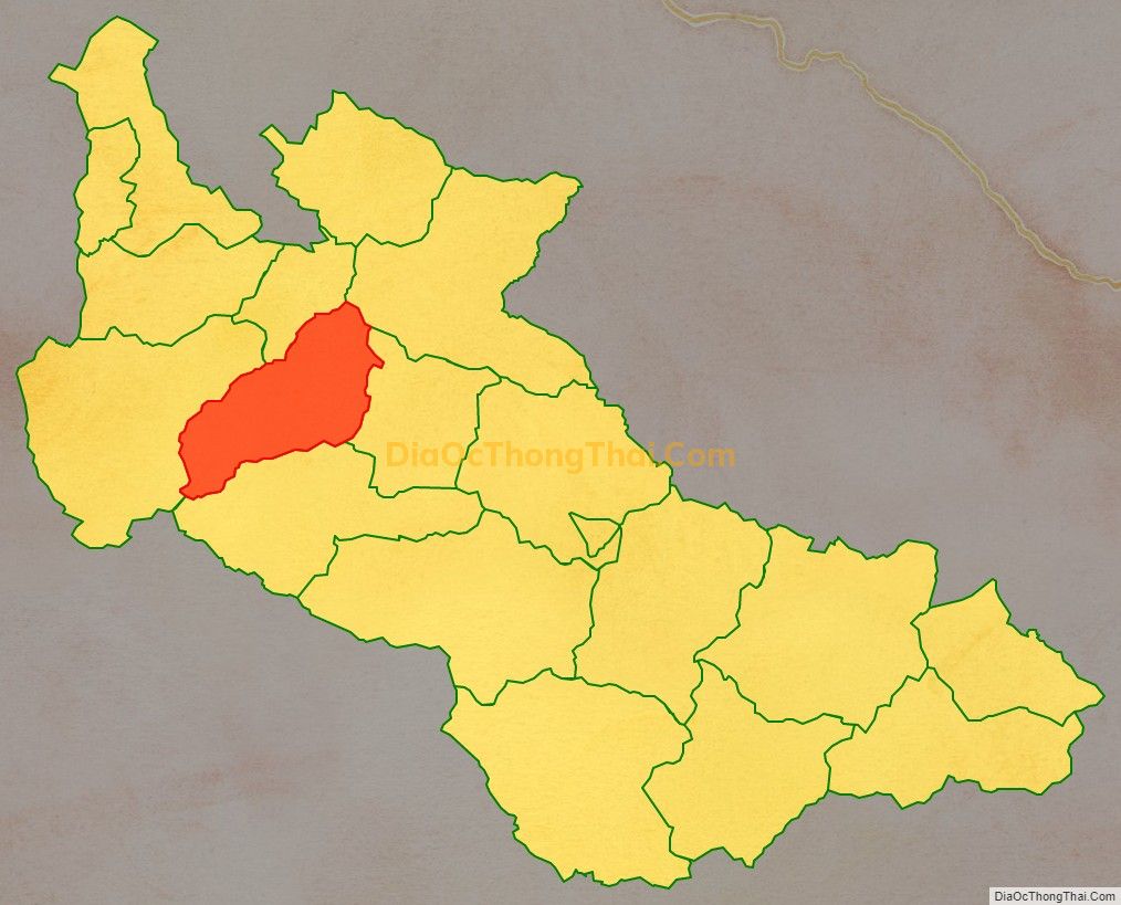 Bản đồ vị trí và địa giới hành chính Xã Yên Hưng, huyện Sông Mã