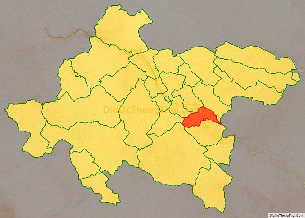 Bản đồ vị trí và địa giới hành chính Xã Chiềng Pấc, huyện Thuận Châu