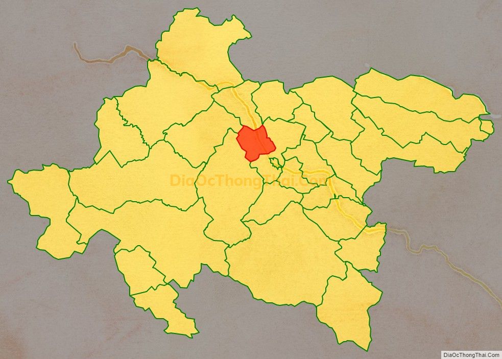 Bản đồ vị trí và địa giới hành chính Xã Phổng Lăng, huyện Thuận Châu