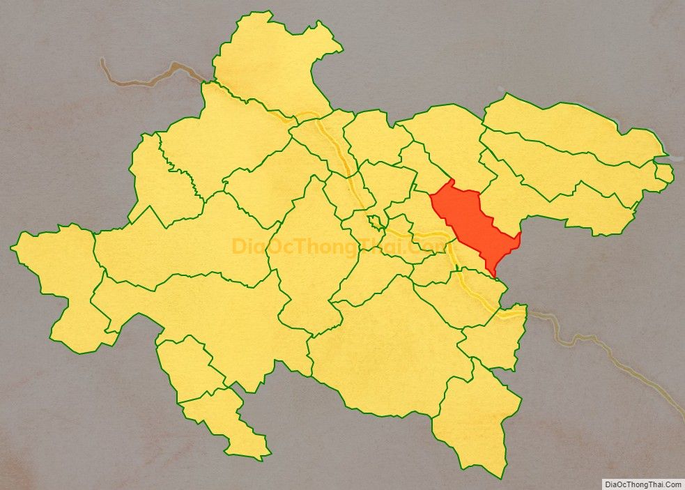 Bản đồ vị trí và địa giới hành chính Xã Tông Cọ, huyện Thuận Châu
