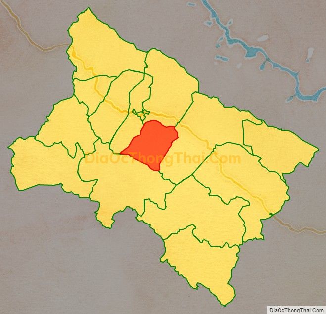 Bản đồ vị trí và địa giới hành chính Xã Chiềng Khoi, huyện Yên Châu