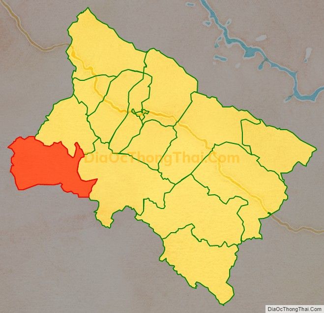 Bản đồ vị trí và địa giới hành chính Xã Chiềng On, huyện Yên Châu