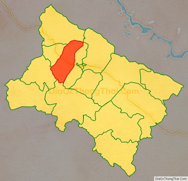 Bản đồ vị trí và địa giới hành chính Xã Chiềng Pằn, huyện Yên Châu