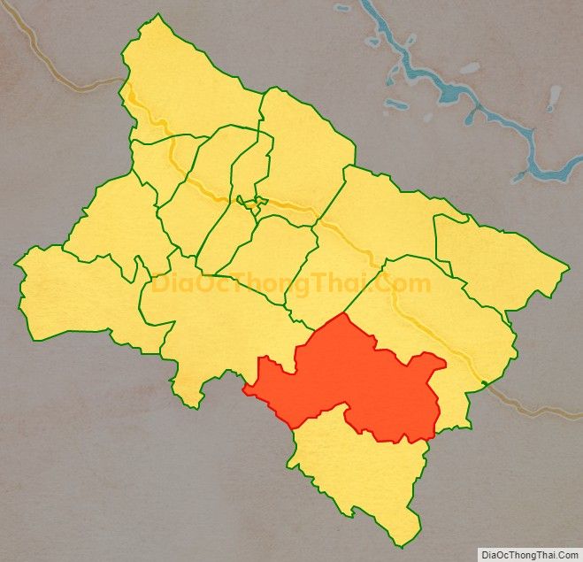 Bản đồ vị trí và địa giới hành chính Xã Lóng Phiêng, huyện Yên Châu