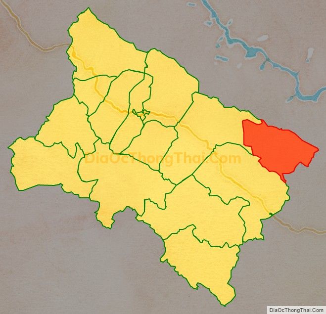 Bản đồ vị trí và địa giới hành chính Xã Mường Lựm, huyện Yên Châu
