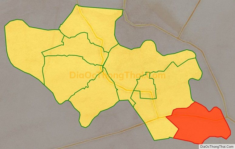 Bản đồ vị trí và địa giới hành chính Xã An Thạnh, huyện Bến Cầu