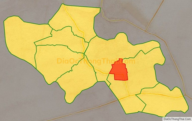 Bản đồ vị trí và địa giới hành chính Thị trấn Bến Cầu, huyện Bến Cầu