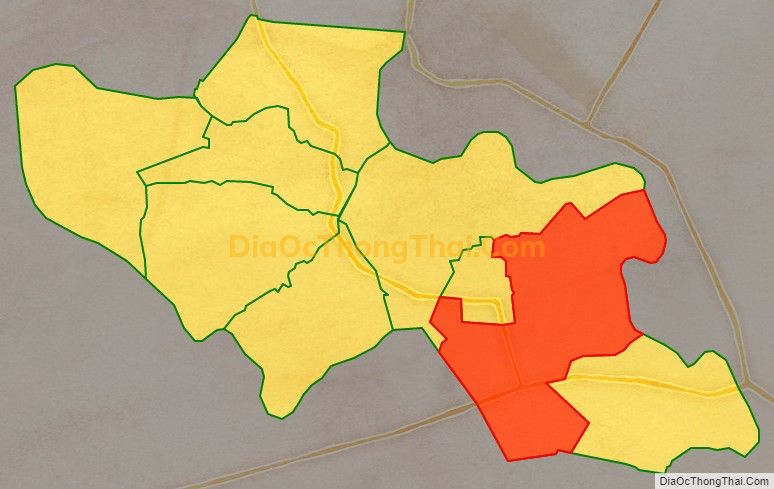 Bản đồ vị trí và địa giới hành chính Xã Lợi Thuận, huyện Bến Cầu