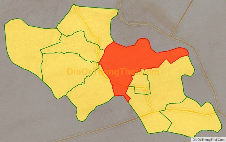 Bản đồ vị trí và địa giới hành chính Xã Tiên Thuận, huyện Bến Cầu