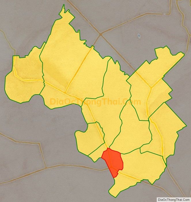 Bản đồ vị trí và địa giới hành chính Thị trấn Gò Dầu, huyện Gò Dầu