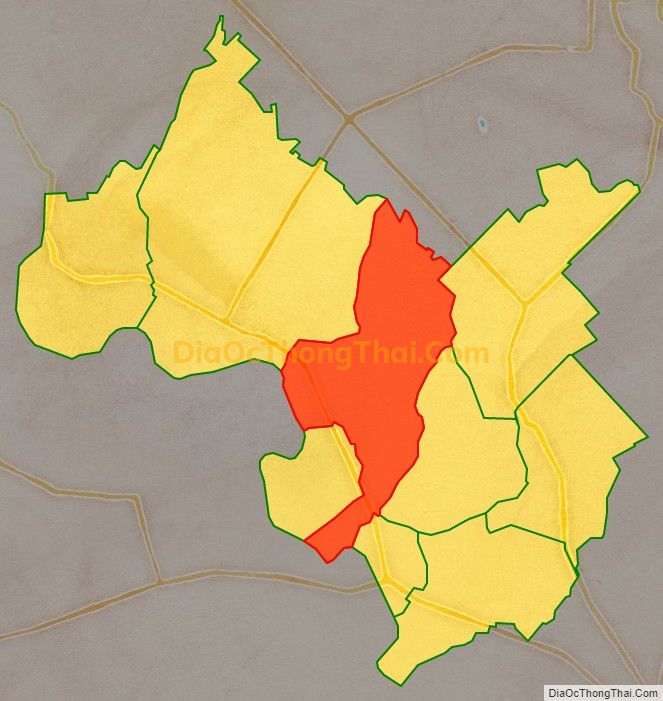 Bản đồ vị trí và địa giới hành chính Xã Hiệp Thạnh, huyện Gò Dầu