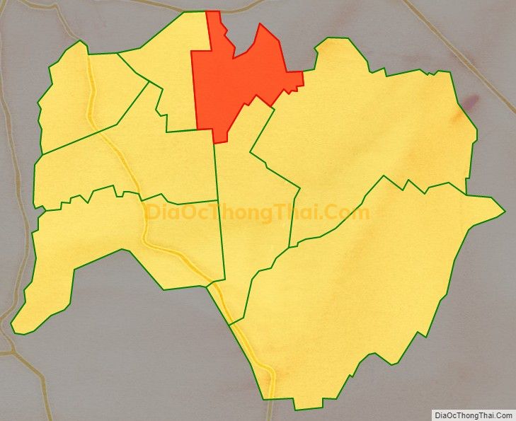Bản đồ vị trí và địa giới hành chính Phường Long Thành Bắc, thị xã Hòa Thành