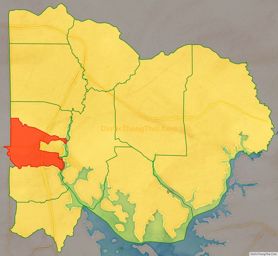 Bản đồ vị trí và địa giới hành chính Xã Thạnh Đông, huyện Tân Châu
