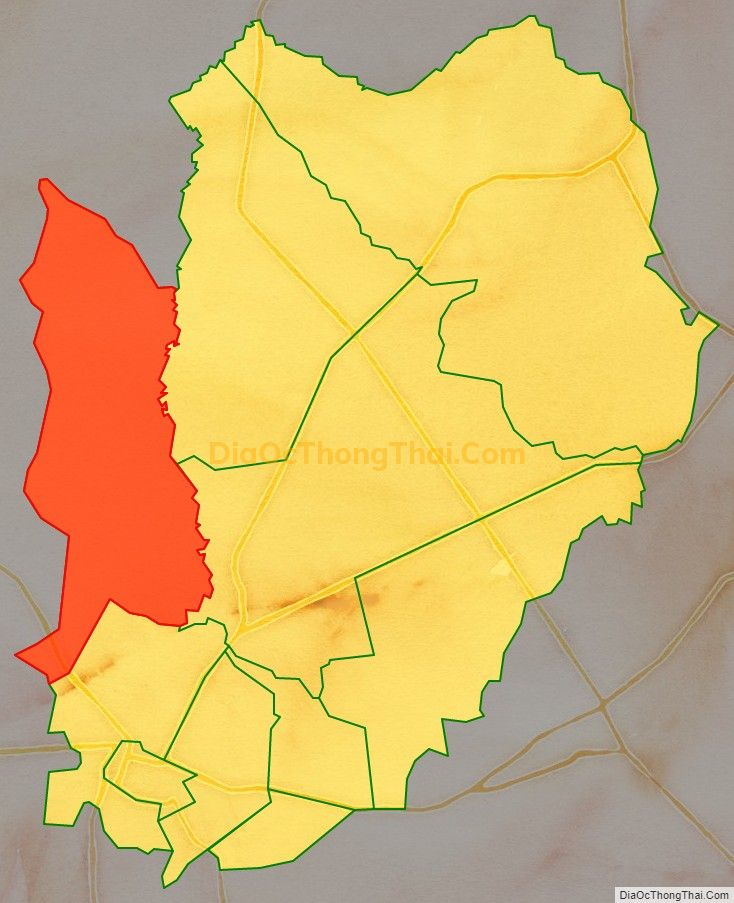 Bản đồ vị trí và địa giới hành chính Xã Bình Minh, TP Tây Ninh