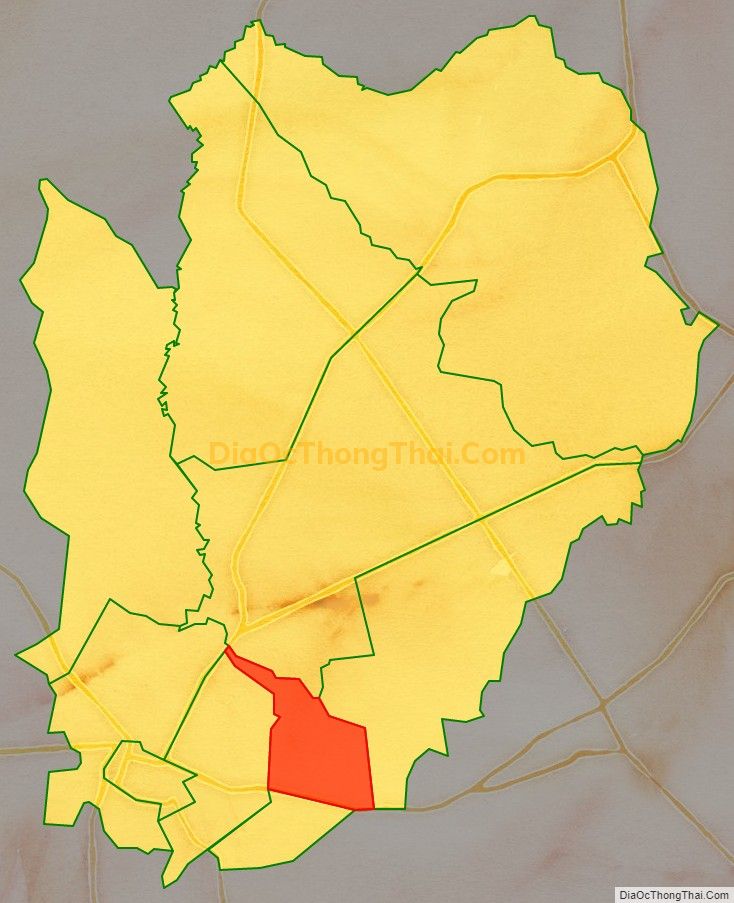 Bản đồ vị trí và địa giới hành chính Phường Hiệp Ninh, TP Tây Ninh