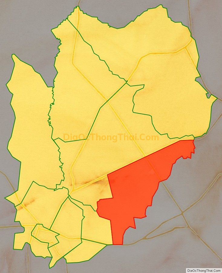 Bản đồ vị trí và địa giới hành chính Phường Ninh Thạnh, TP Tây Ninh