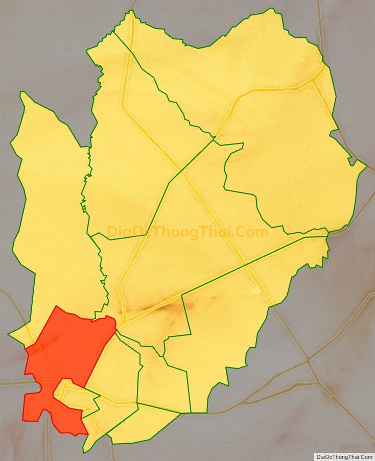 Bản đồ vị trí và địa giới hành chính Phường 1, TP Tây Ninh