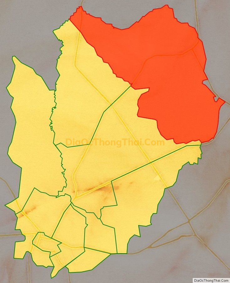 Bản đồ vị trí và địa giới hành chính Xã Thạnh Tân, TP Tây Ninh