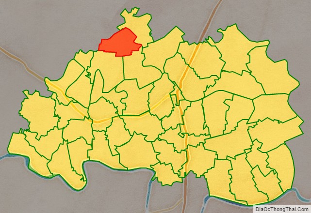 Bản đồ vị trí và địa giới hành chính Xã An Châu, huyện Đông Hưng