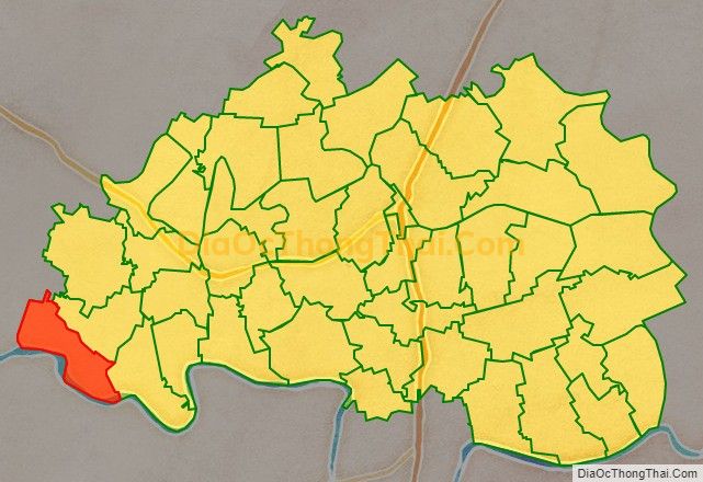 Bản đồ vị trí và địa giới hành chính Xã Bạch Đằng (cũ), huyện Đông Hưng