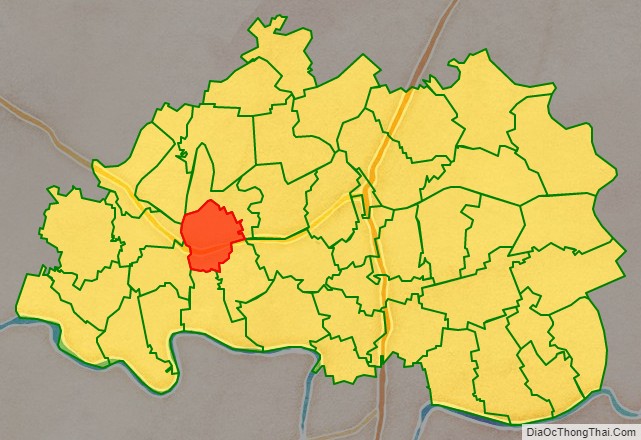 Bản đồ vị trí và địa giới hành chính Xã Chương Dương, huyện Đông Hưng