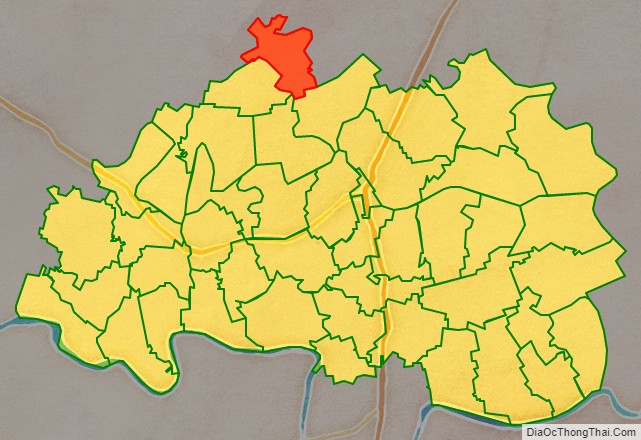 Bản đồ vị trí và địa giới hành chính Xã Đô Lương, huyện Đông Hưng