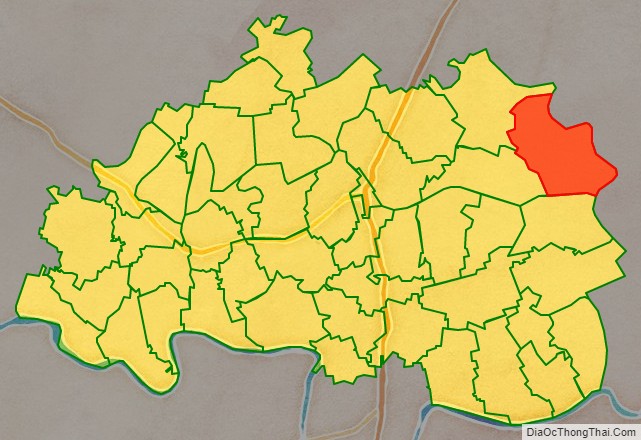Bản đồ vị trí và địa giới hành chính Xã Đông Cường, huyện Đông Hưng