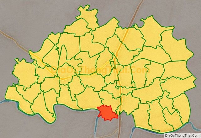 Bản đồ vị trí và địa giới hành chính Xã Đông Dương, huyện Đông Hưng