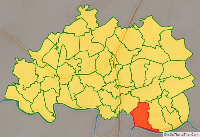 Bản đồ vị trí và địa giới hành chính Xã Đông Hoàng, huyện Đông Hưng