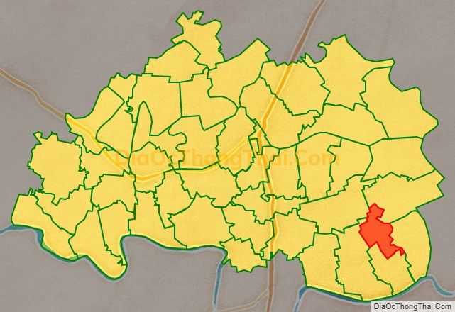 Bản đồ vị trí và địa giới hành chính Xã Đông Phong (cũ), huyện Đông Hưng