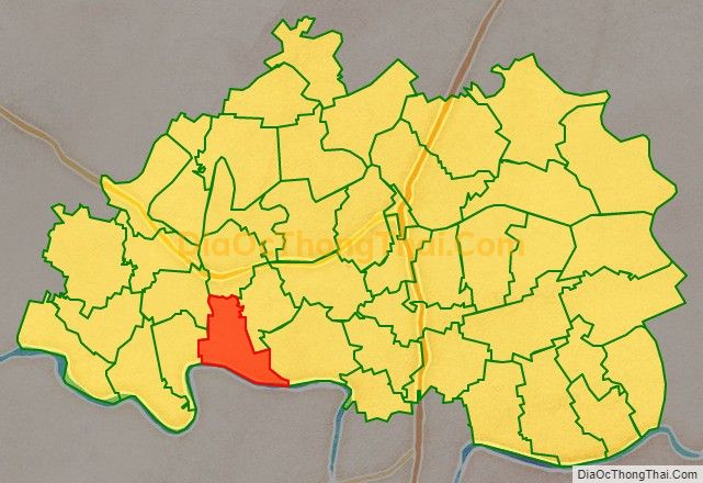 Bản đồ vị trí và địa giới hành chính Xã Đồng Phú (cũ), huyện Đông Hưng