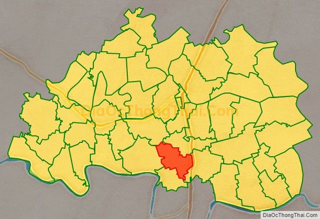 Bản đồ vị trí và địa giới hành chính Xã Đông Quang, huyện Đông Hưng