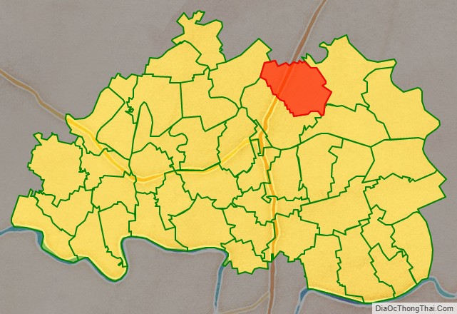 Bản đồ vị trí và địa giới hành chính Xã Đông Sơn, huyện Đông Hưng