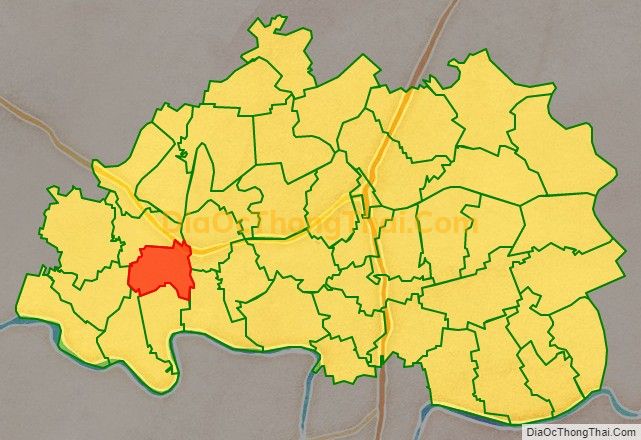 Bản đồ vị trí và địa giới hành chính Xã Hoa Lư (cũ), huyện Đông Hưng