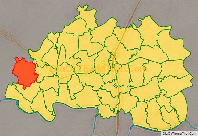 Bản đồ vị trí và địa giới hành chính Xã Hồng Việt, huyện Đông Hưng