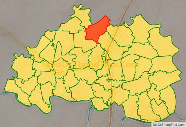 Bản đồ vị trí và địa giới hành chính Xã Liên Giang, huyện Đông Hưng
