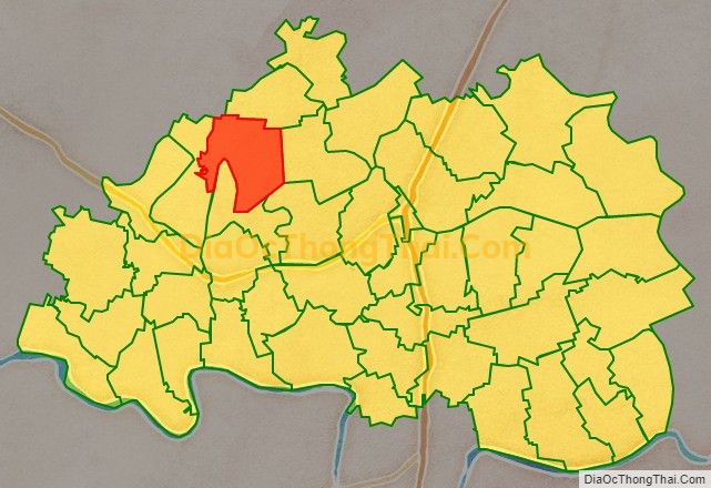 Bản đồ vị trí và địa giới hành chính Xã Mê Linh, huyện Đông Hưng