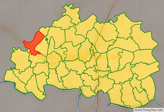 Bản đồ vị trí và địa giới hành chính Xã Minh Tân, huyện Đông Hưng