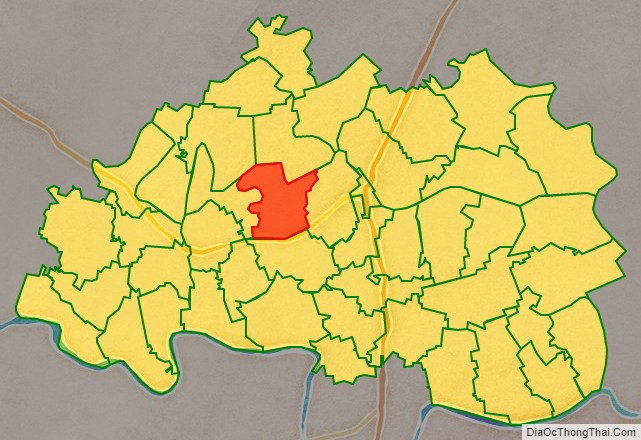Bản đồ vị trí và địa giới hành chính Xã Phong Châu, huyện Đông Hưng