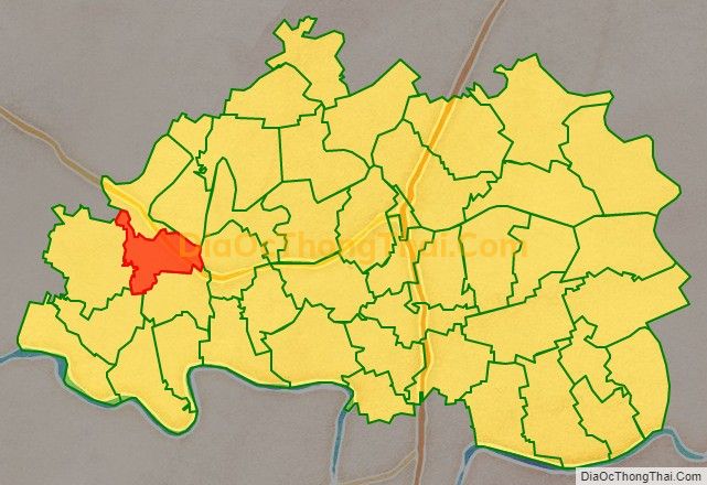 Bản đồ vị trí và địa giới hành chính Xã Thăng Long, huyện Đông Hưng