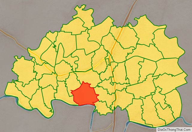 Bản đồ vị trí và địa giới hành chính Xã Trọng Quan, huyện Đông Hưng