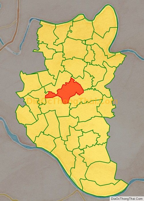 Bản đồ vị trí và địa giới hành chính Xã Hòa Bình, huyện Kiến Xương