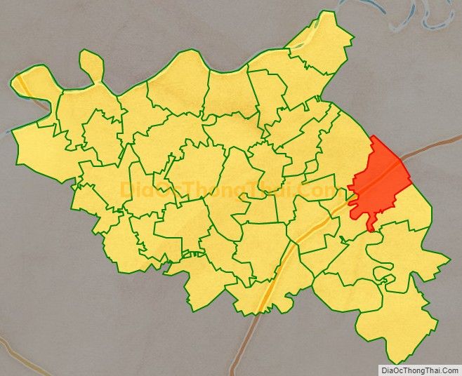Bản đồ vị trí và địa giới hành chính Thị trấn An Bài, huyện Quỳnh Phụ