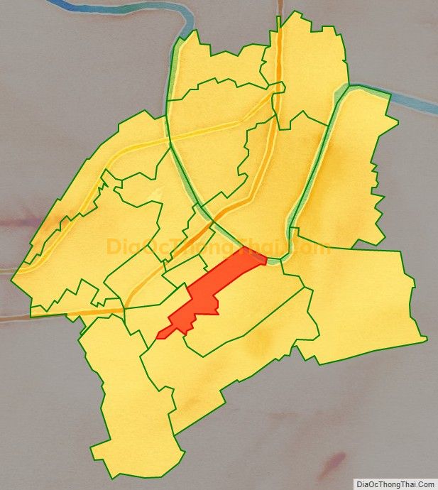 Bản đồ vị trí và địa giới hành chính Phường Kỳ Bá, TP Thái Bình