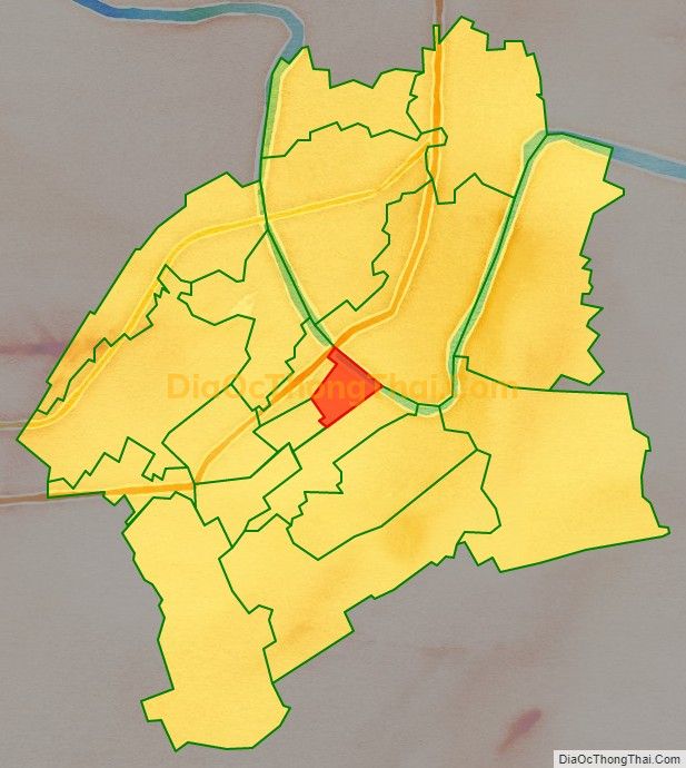 Bản đồ vị trí và địa giới hành chính Phường Lê Hồng Phong, TP Thái Bình
